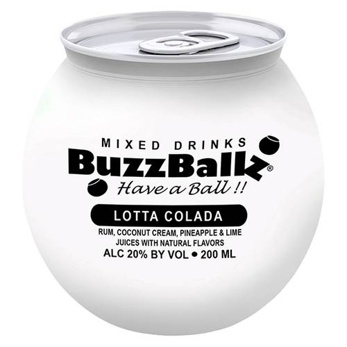 Order Buzzballz Lotta Colada - 200ml/Single food online from Bottle Shop & Spirits store, Los Alamitos on bringmethat.com