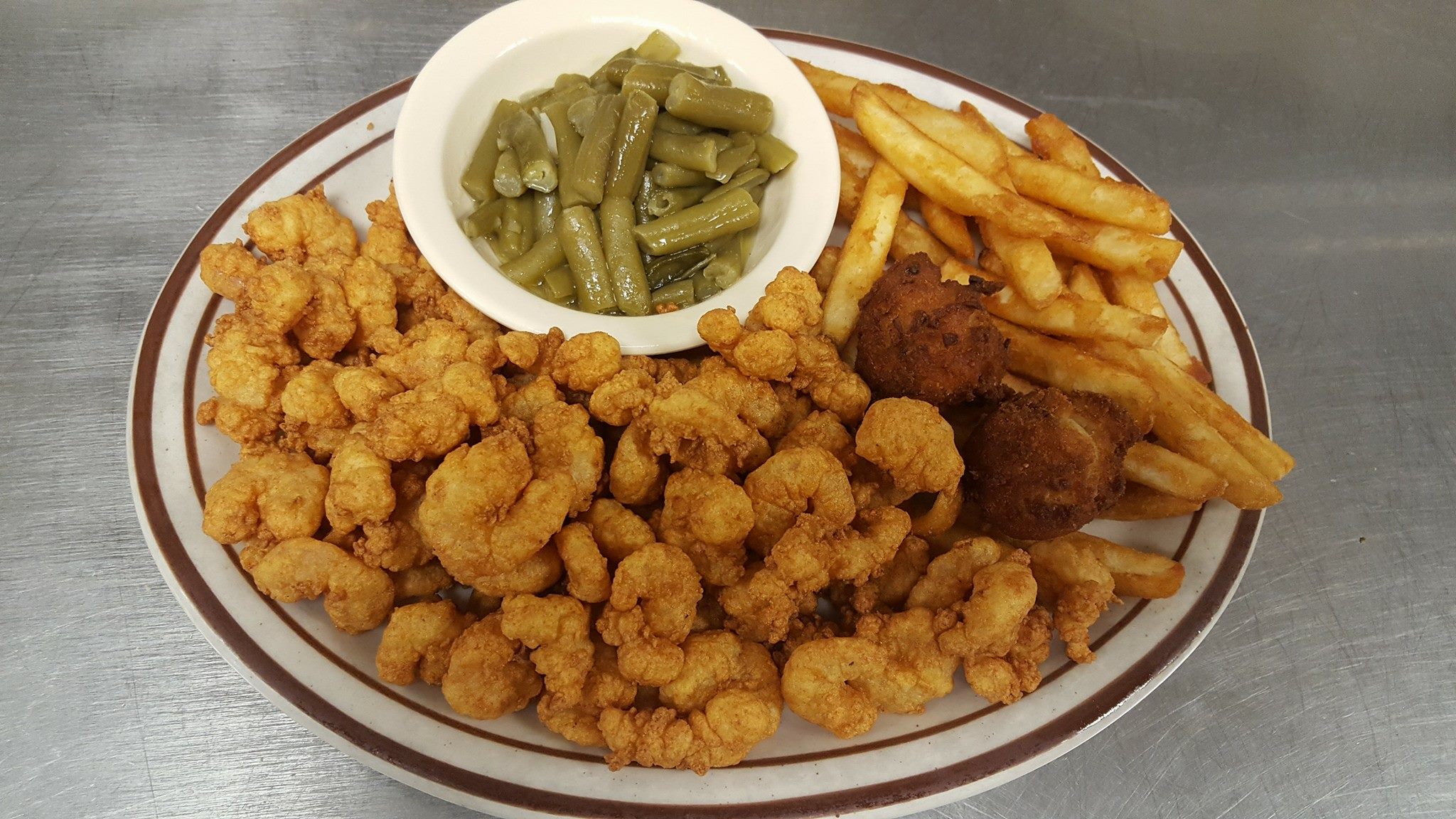 Order Calabash Shrimp with 2 Sides food online from Sun Valley Cafe store, Indian Trail on bringmethat.com