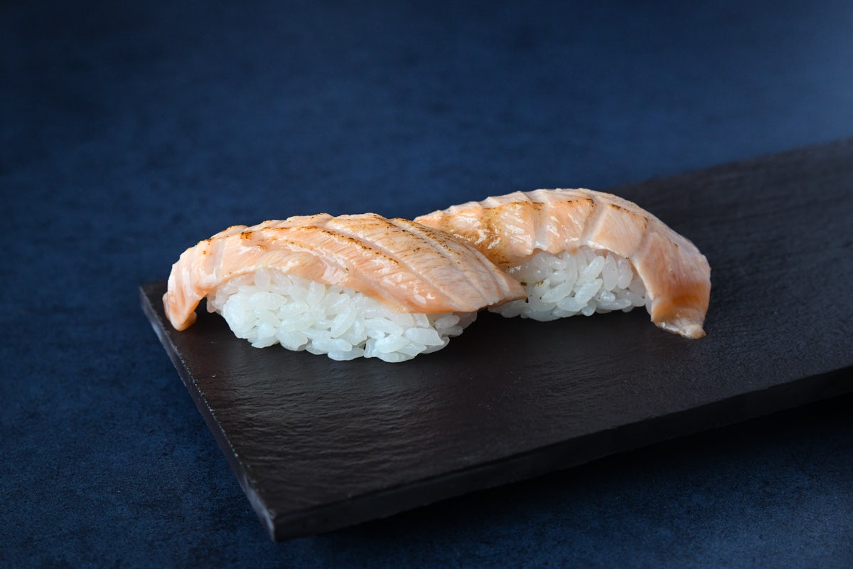 Order *ABURI SAKE TORO NIGIRI food online from Blue Sushi Sake Grill store, Denver on bringmethat.com