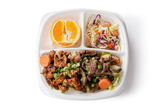 Order Half & Half Plate food online from The Flame Broiler store, City Of Industry on bringmethat.com