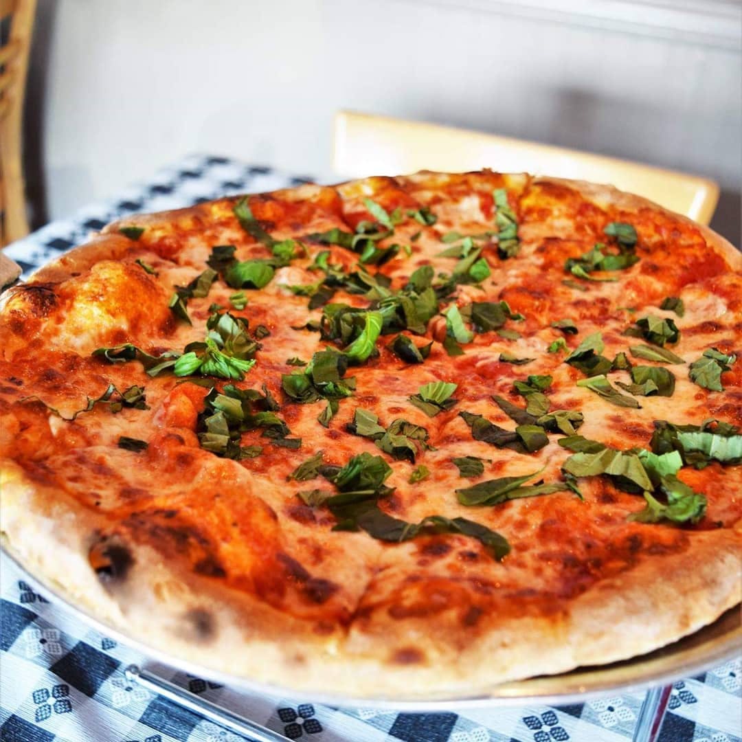 Order Margherita Pizza - Regular 14'' food online from Mr P Pizza & Pasta store, Flourtown on bringmethat.com