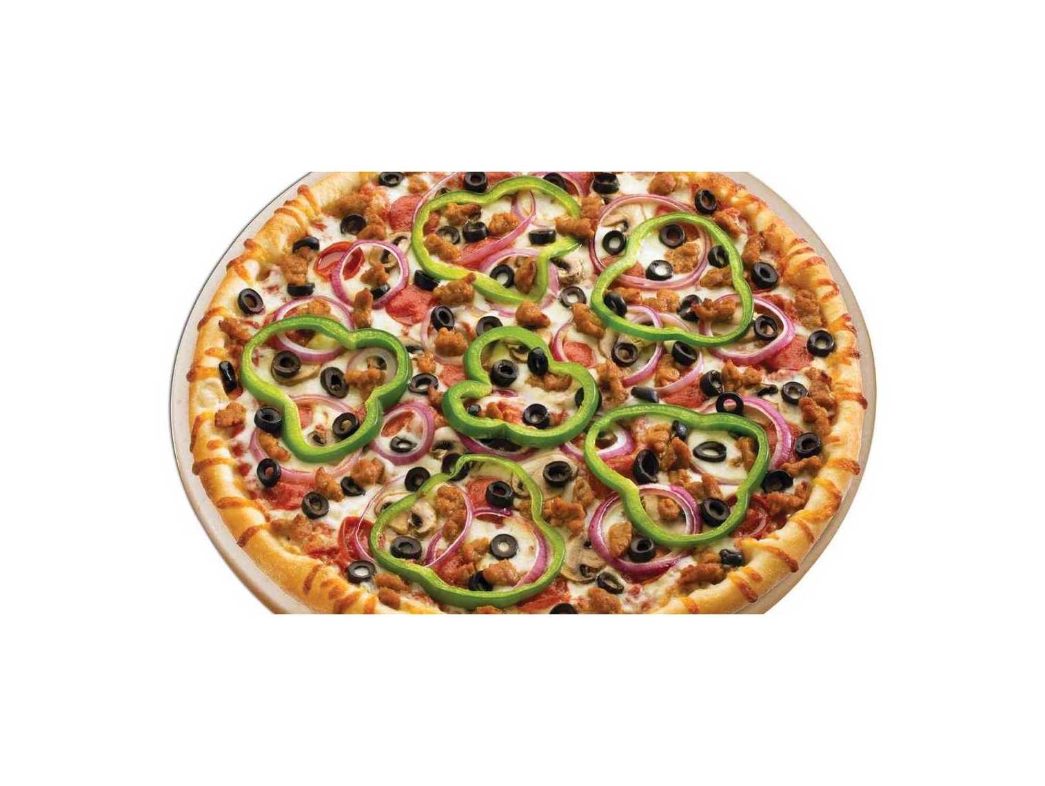 Order Deluxe Pizza food online from Vocelli Pizza store, Richmond on bringmethat.com
