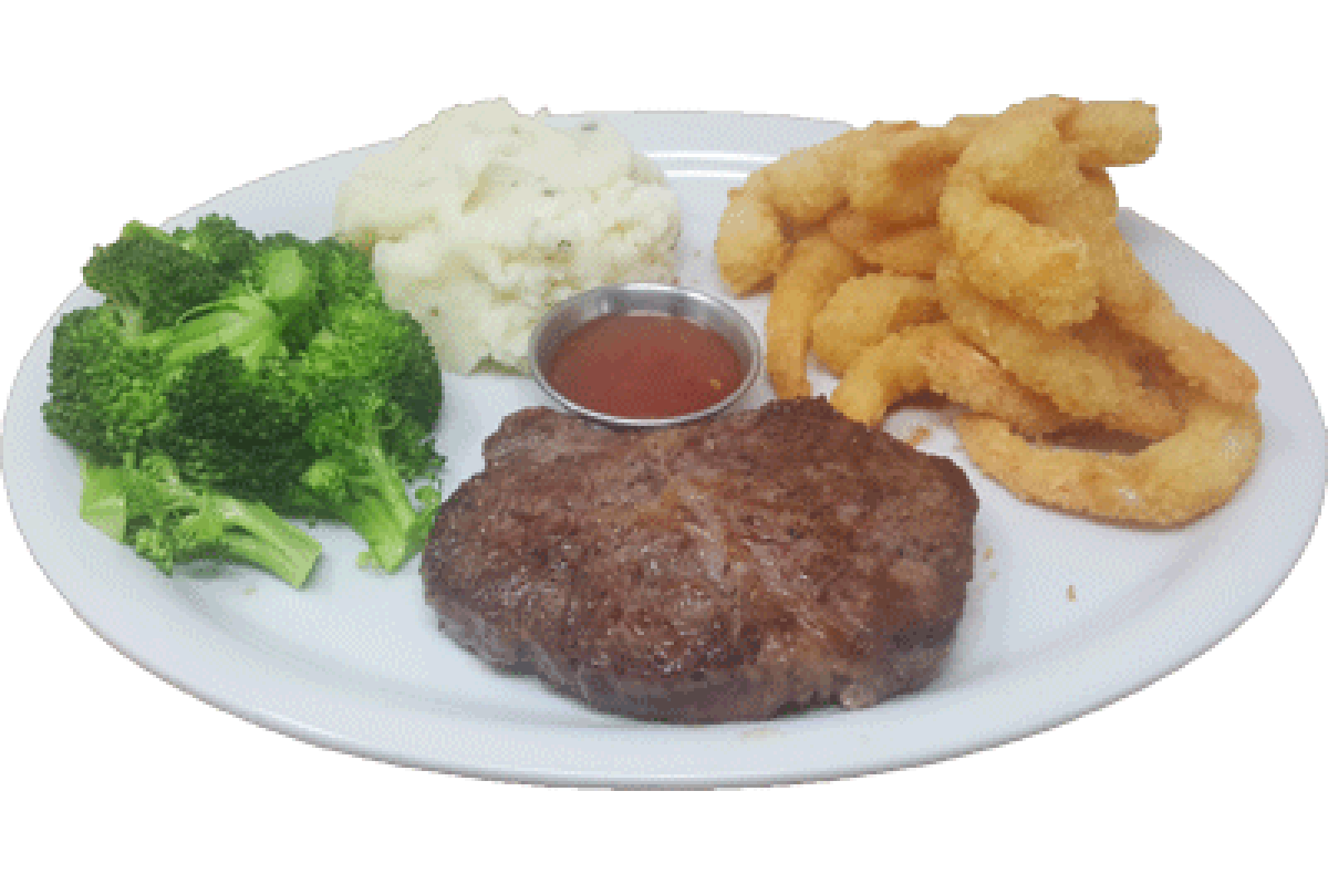 Order Double Meat Combo: 6 oz Ribeye with Breaded Shrimp food online from Ruby Tuesdays store, Evans on bringmethat.com