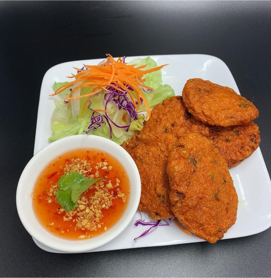 Order Thai Fish Cakes food online from Exotic Thai Cafe store, Woodland Hills on bringmethat.com