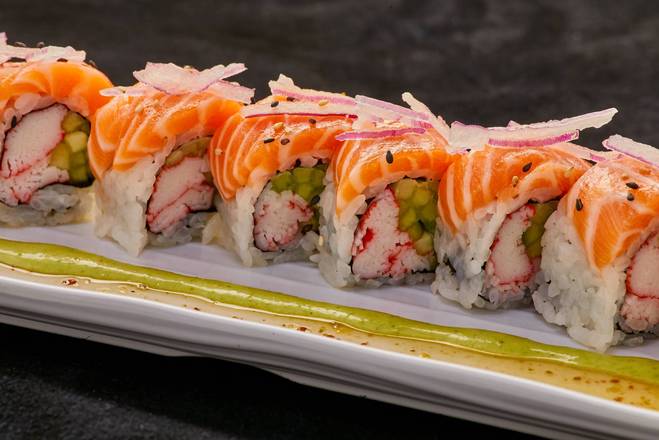 Order Yuzu Salmon Roll food online from Sake 2 Me Sushi store, Tustin on bringmethat.com