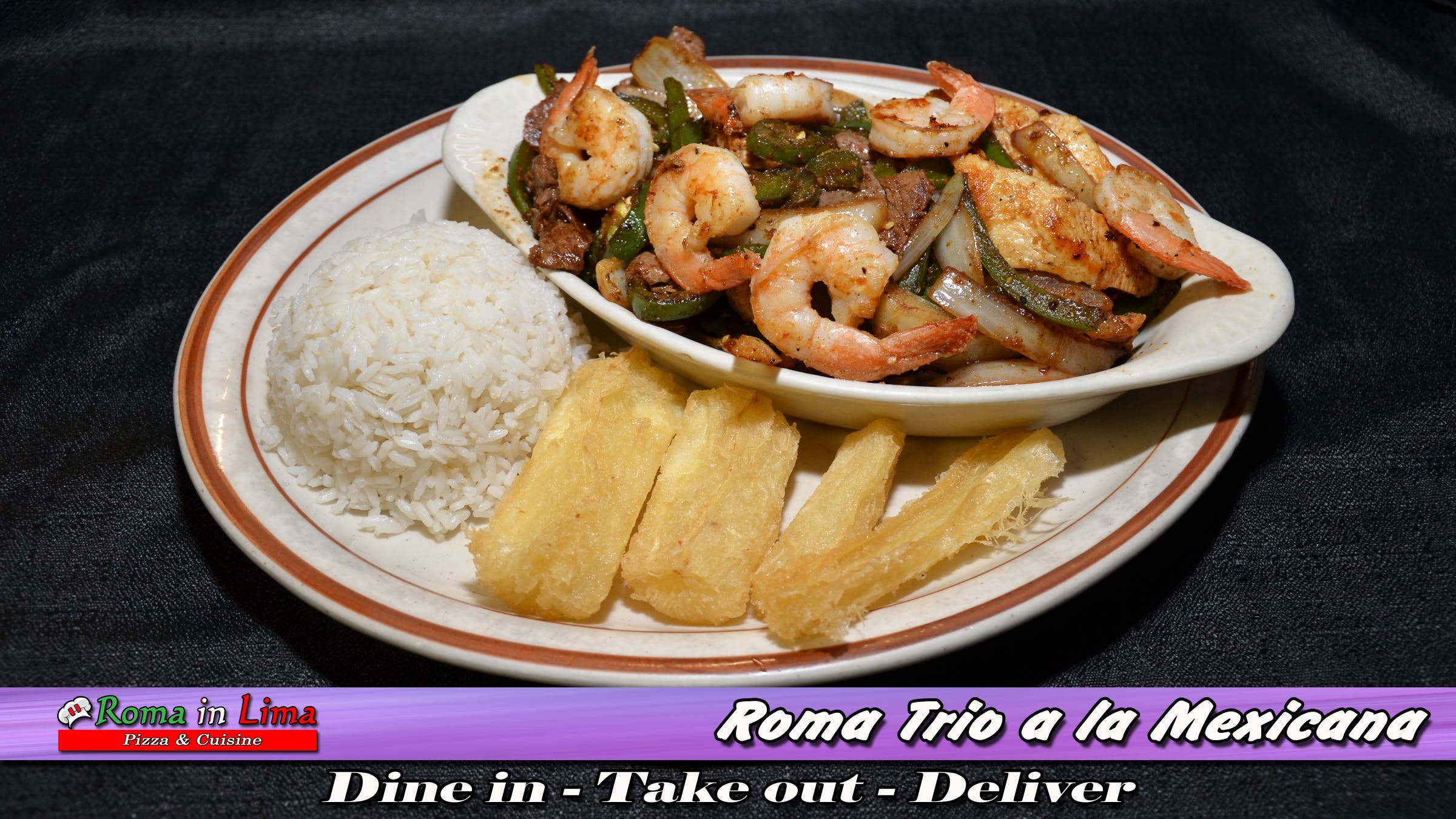 Order Roma Trio Ala Mexicana - Entree food online from Roma In Lima Pizza & Cuisine store, Immokalee on bringmethat.com