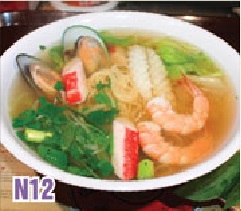 Order N12. Seafood Noodle Soup food online from Zen Noodles store, Naperville on bringmethat.com