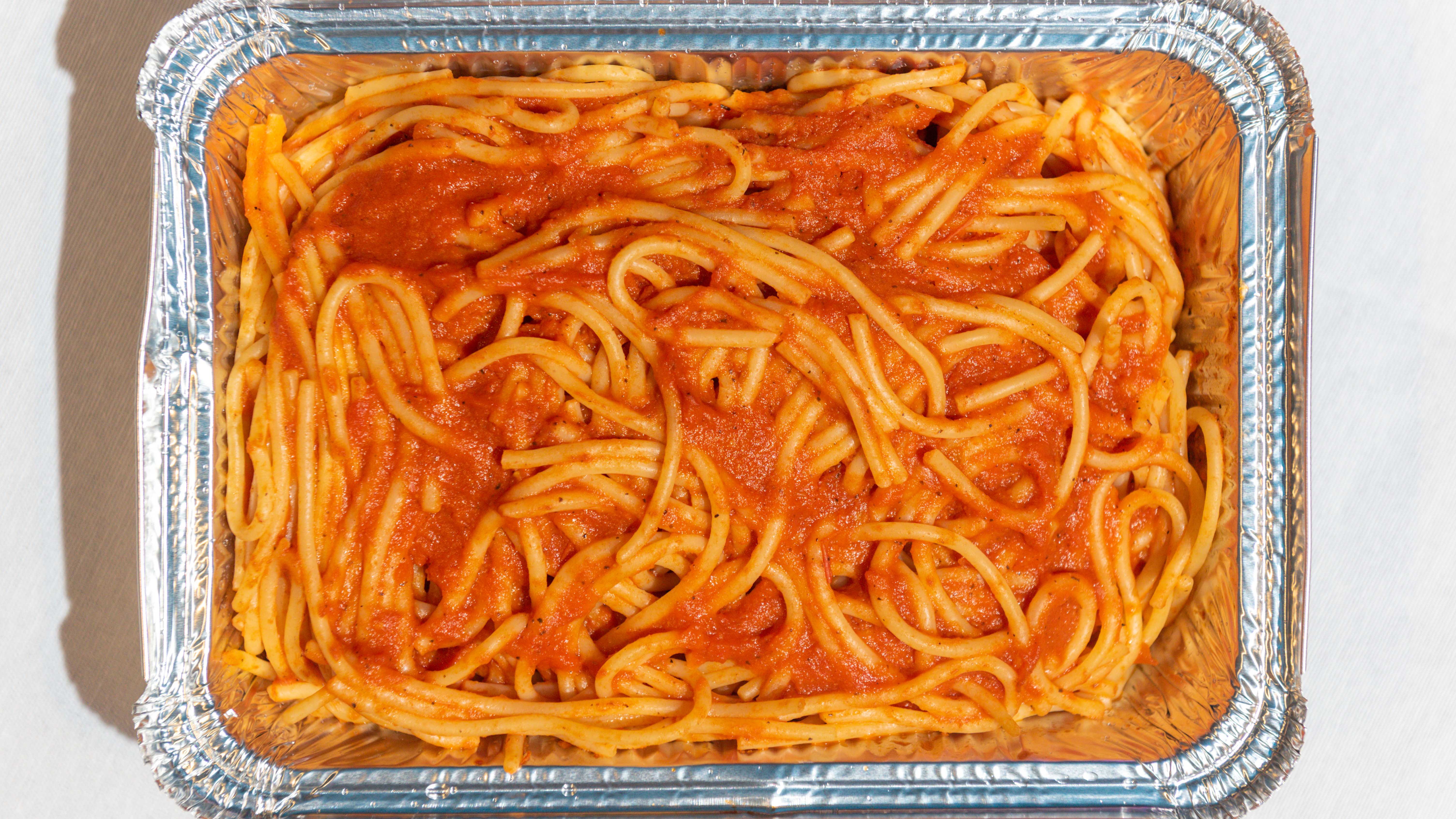 Order Spaghetti with Marinara Sauce food online from John Incredible Pizza store, Montclair on bringmethat.com