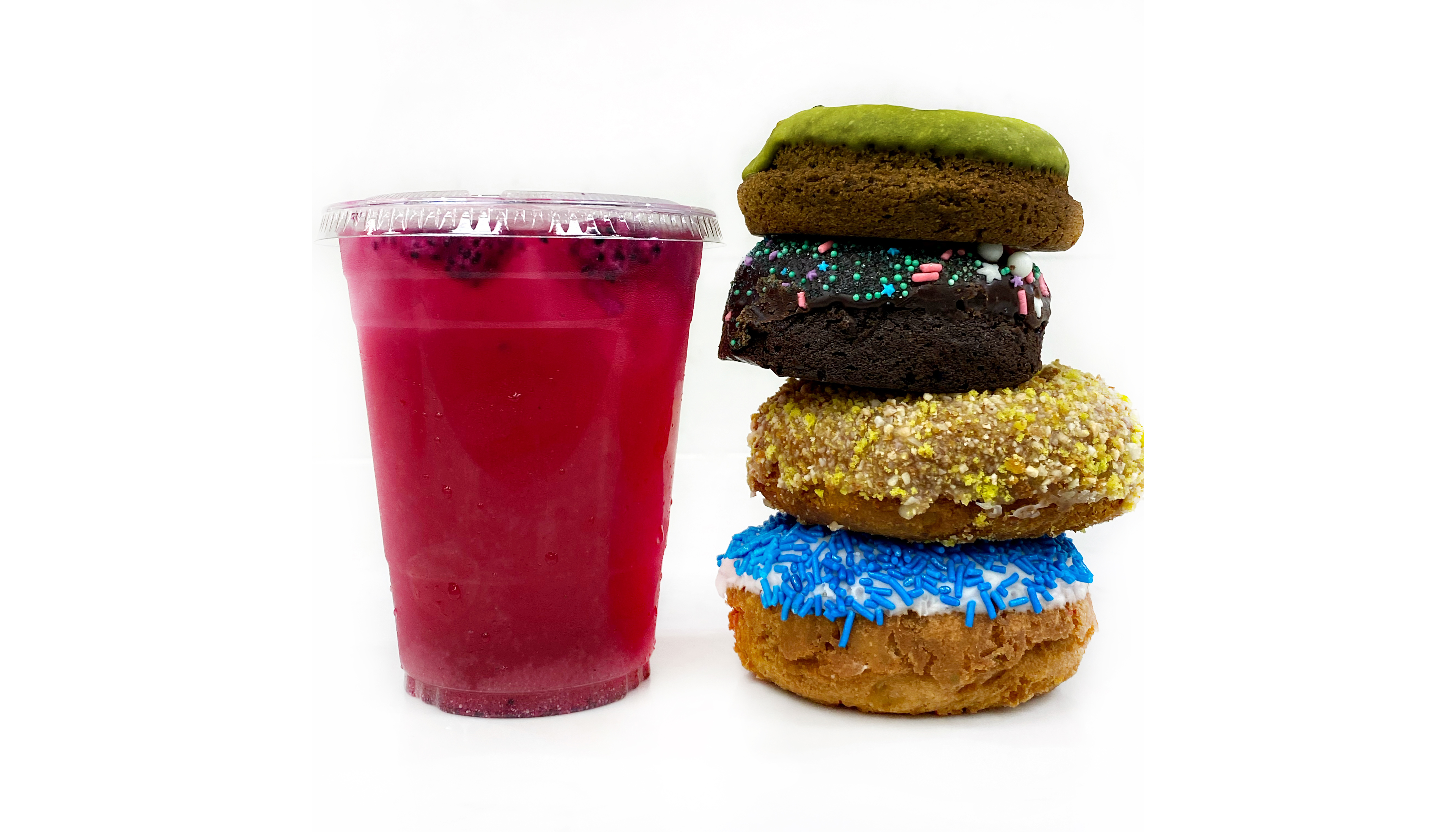 Order Mango Dragon Fruit Infusion food online from The Donuttery store, Huntington Beach on bringmethat.com