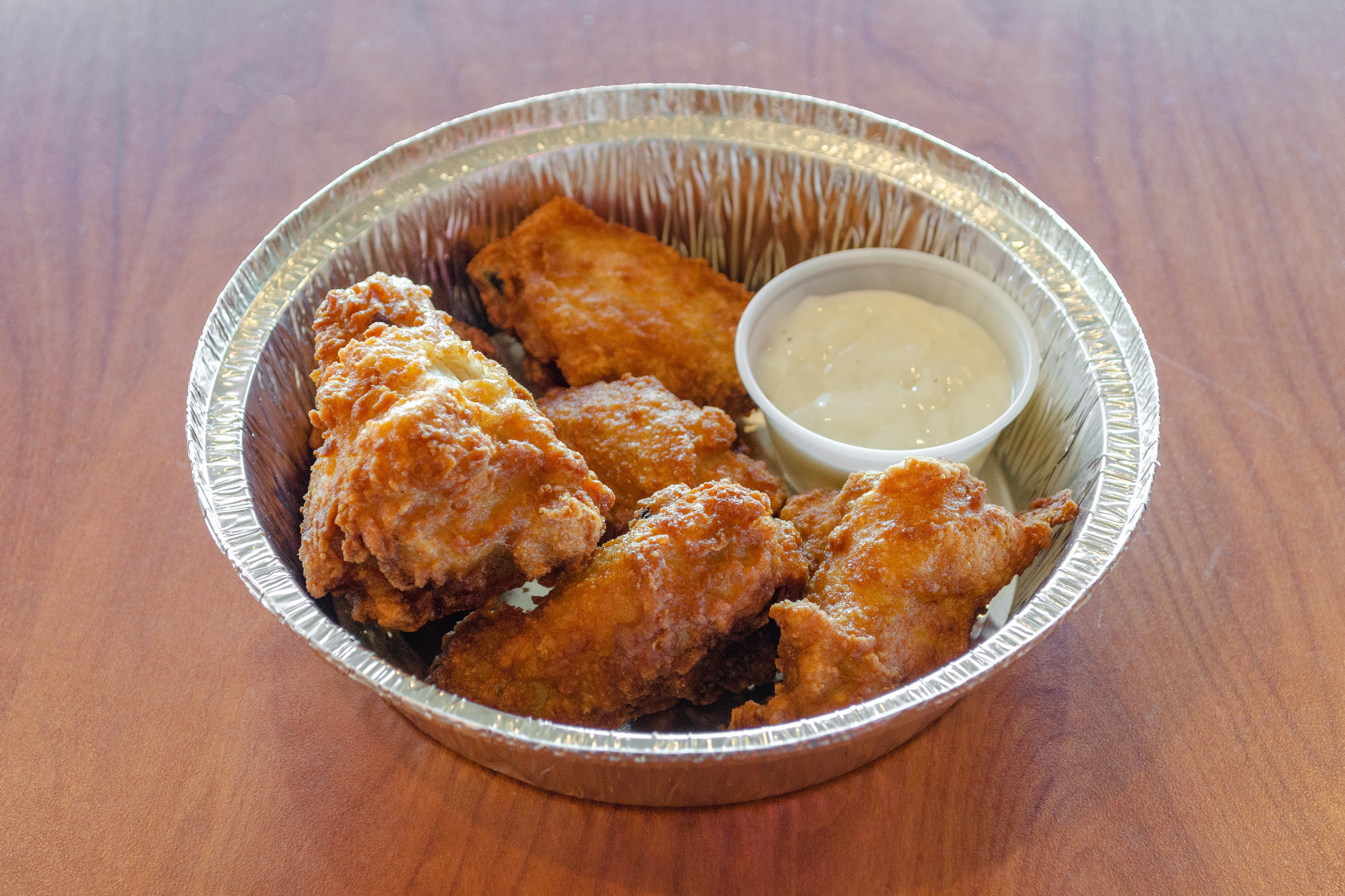 Order Hot Wings - 6 Pieces food online from Circle Pizza store, Ridgefield on bringmethat.com