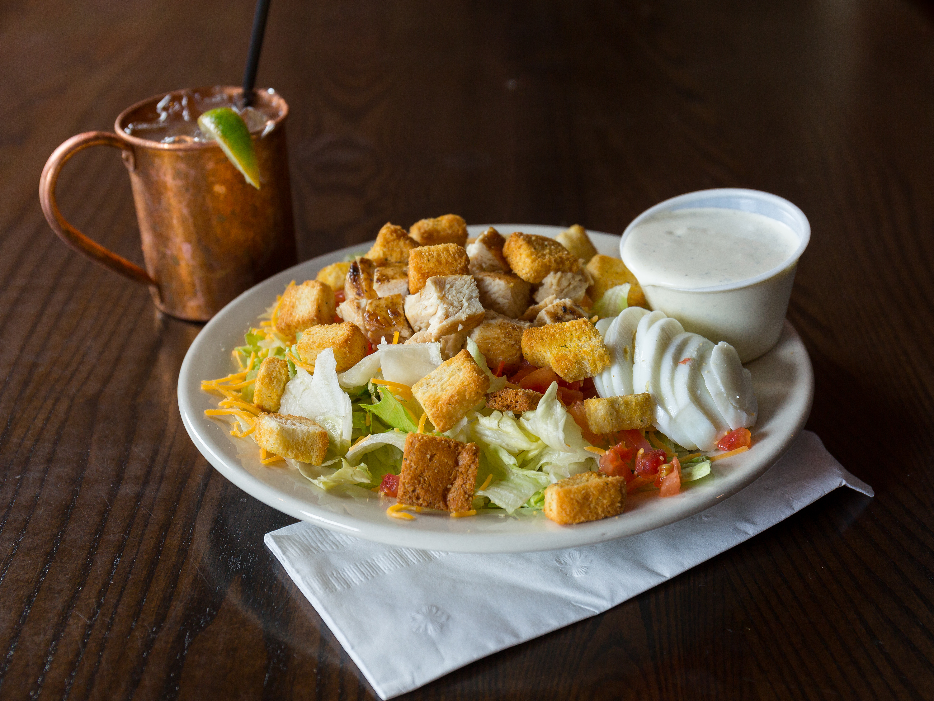 Order Grilled Chicken Salad food online from Whiskey River - Ames store, Ames on bringmethat.com