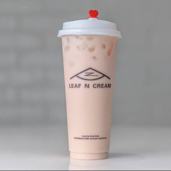 Order Rose Vanilla Green Milk Tea food online from Leaf N Cream store, Tustin on bringmethat.com