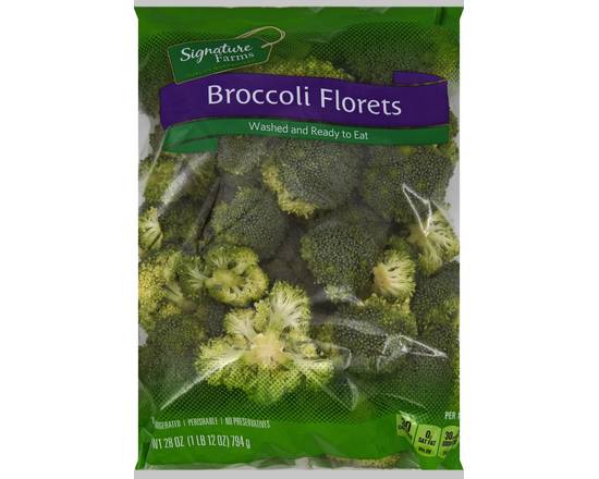 Order Signature Farms · Broccoli Florets (28 oz) food online from Albertsons Express store, Fort Worth on bringmethat.com