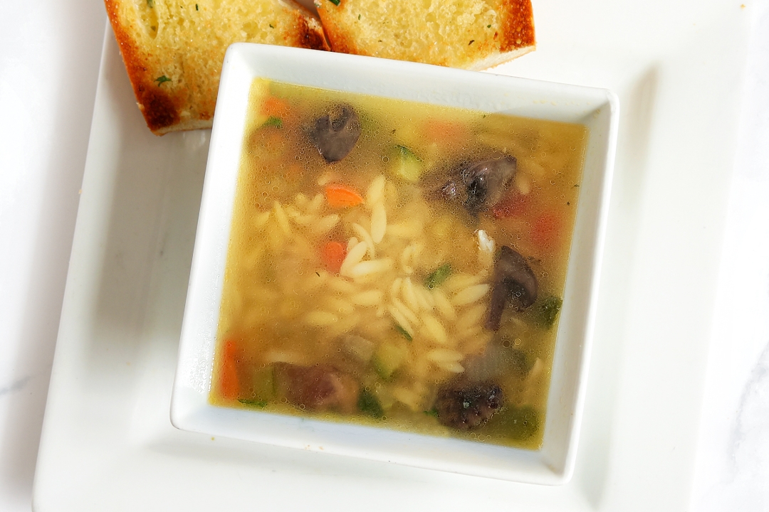 Order Chicken Orzo Soup food online from Cafe Express store, Houston on bringmethat.com