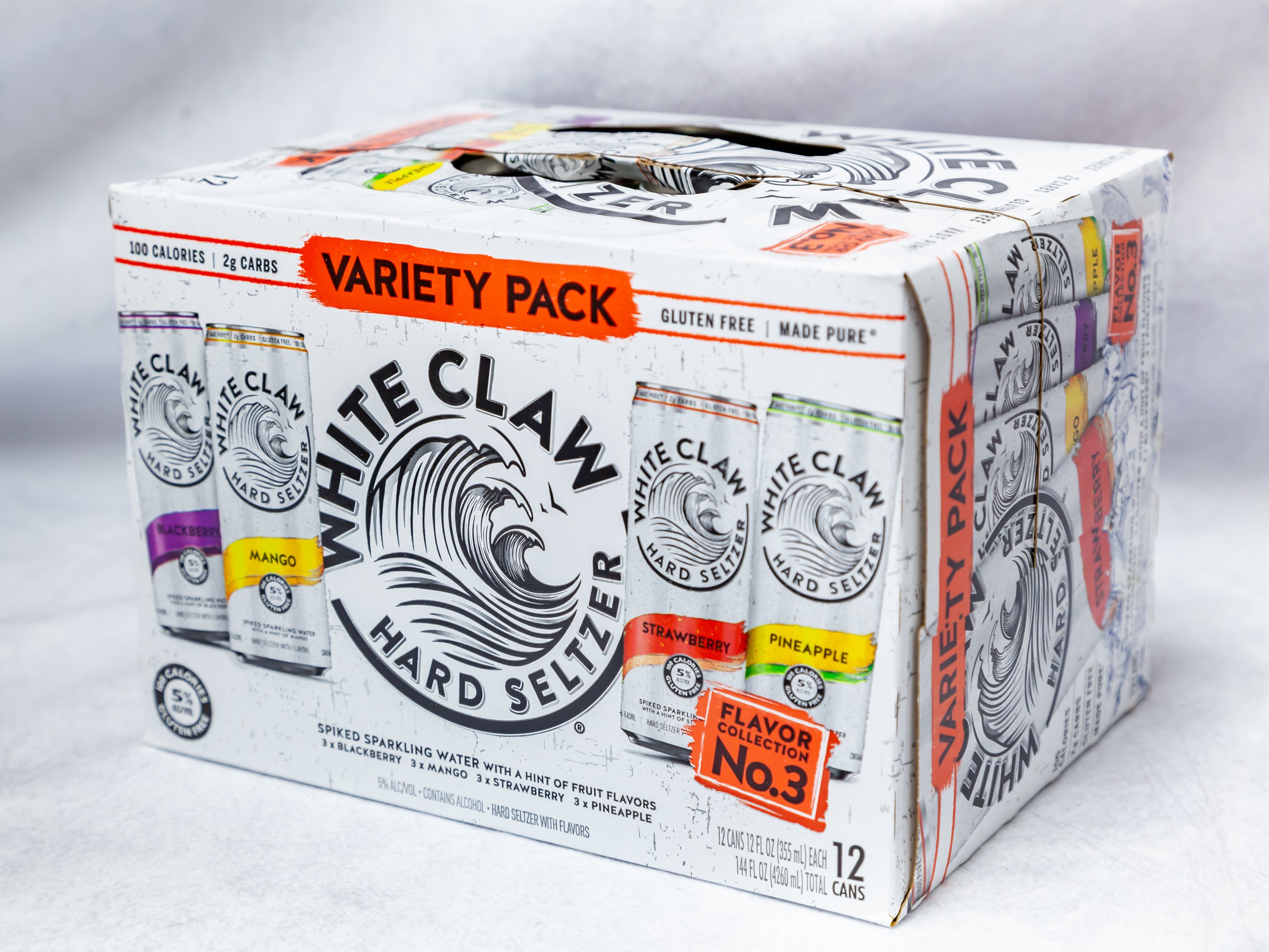 Order 12 Pack Can White Claw Variety Pack No.3 Strawberry,Mango,black cherry, Pineapple food online from Gallaghers Drive-In Liquor store, Oakland on bringmethat.com