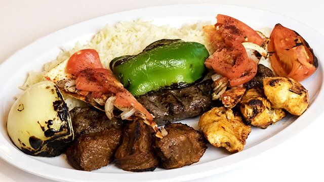 Order Combo Kabob Plate food online from Libanais Resturant store, Lincolnwood on bringmethat.com