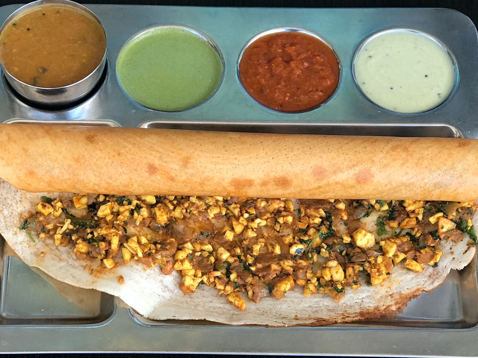 Order Paneer Dosa food online from Mirchi Indian Kitchen store, Foster City on bringmethat.com