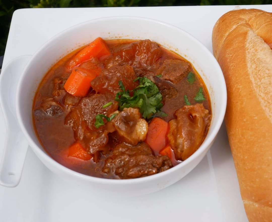Order 37. Beef Stew with Toasted Bread- banh mi bo kho food online from Tuyet Mai store, San Francisco on bringmethat.com