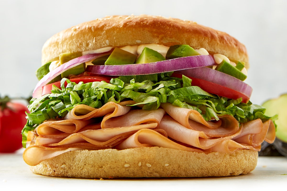 Order Avocado Turkey Sandwich food online from Schlotzskys Deli store, Humble on bringmethat.com
