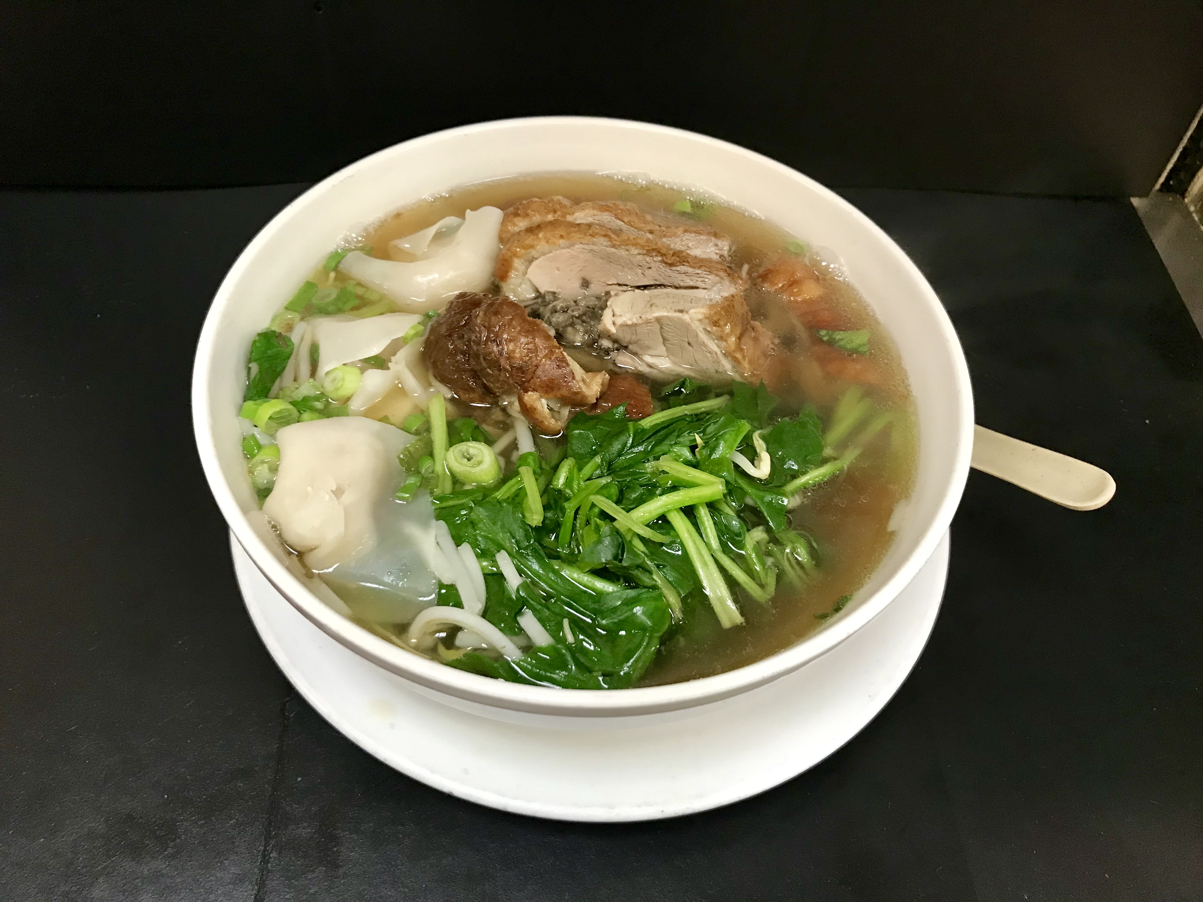 Order 6. Roast Duck and Wonton Soup food online from Ollie's Sichuan store, New York on bringmethat.com