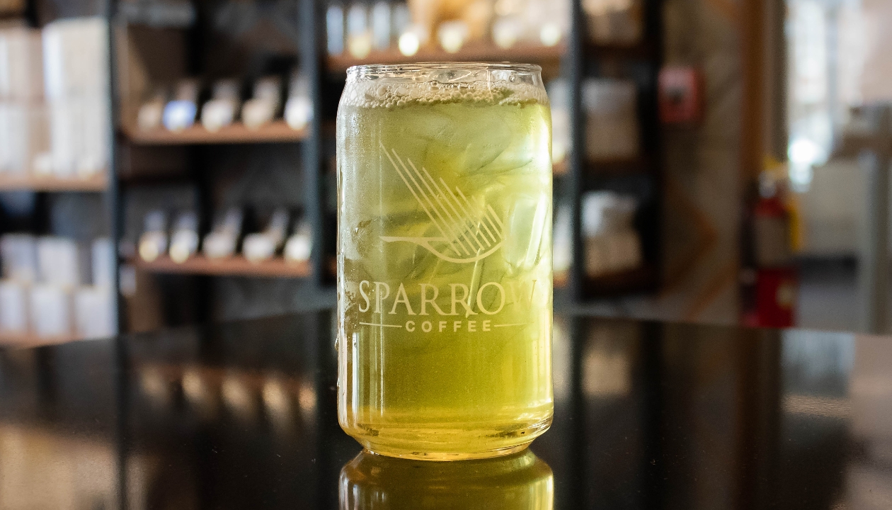 Order Iced Sencha food online from Sparrow Coffee store, Naperville on bringmethat.com