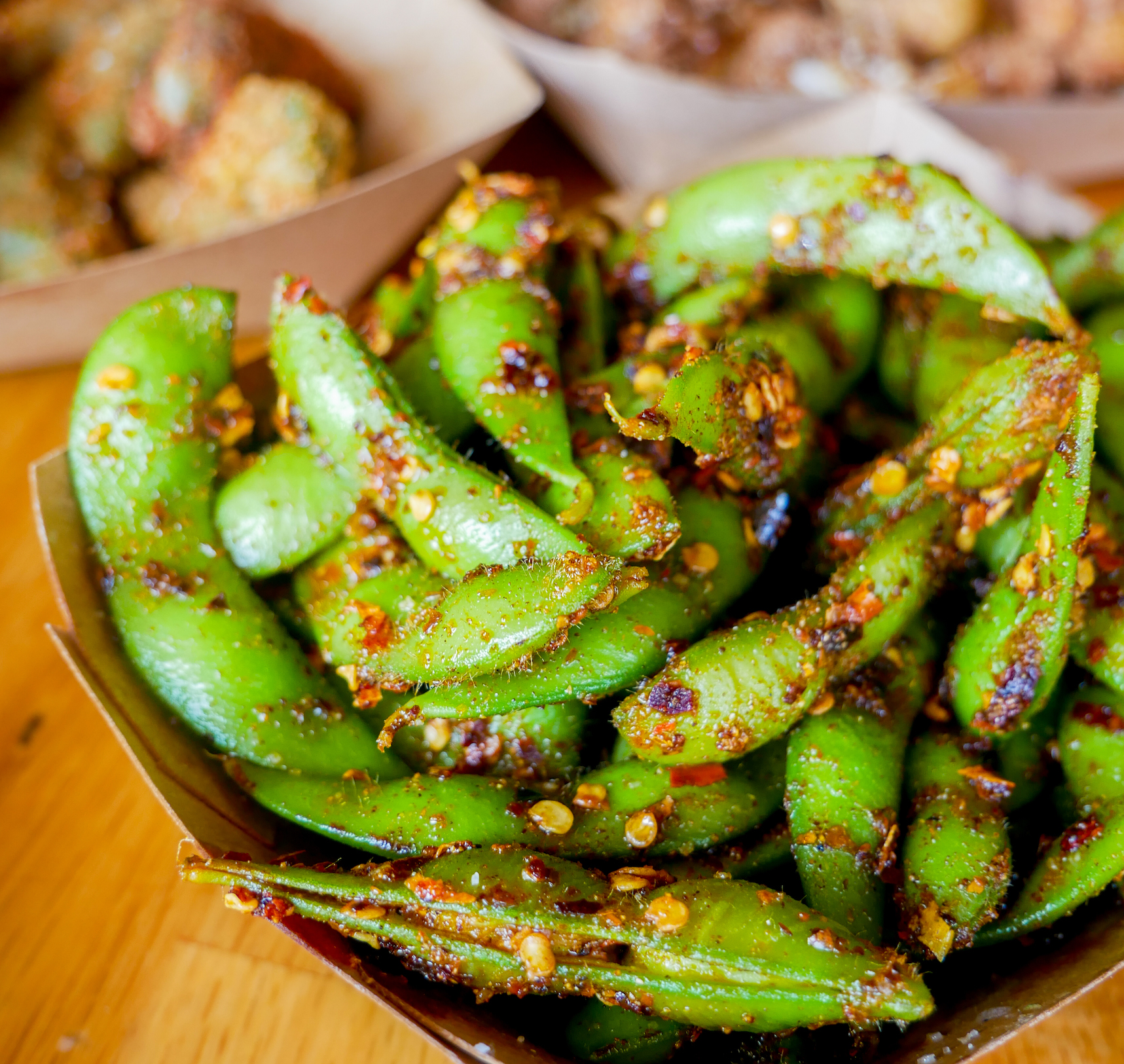 Order Spicy Edamame food online from Fat Bao-Upper Kirby store, Houston on bringmethat.com