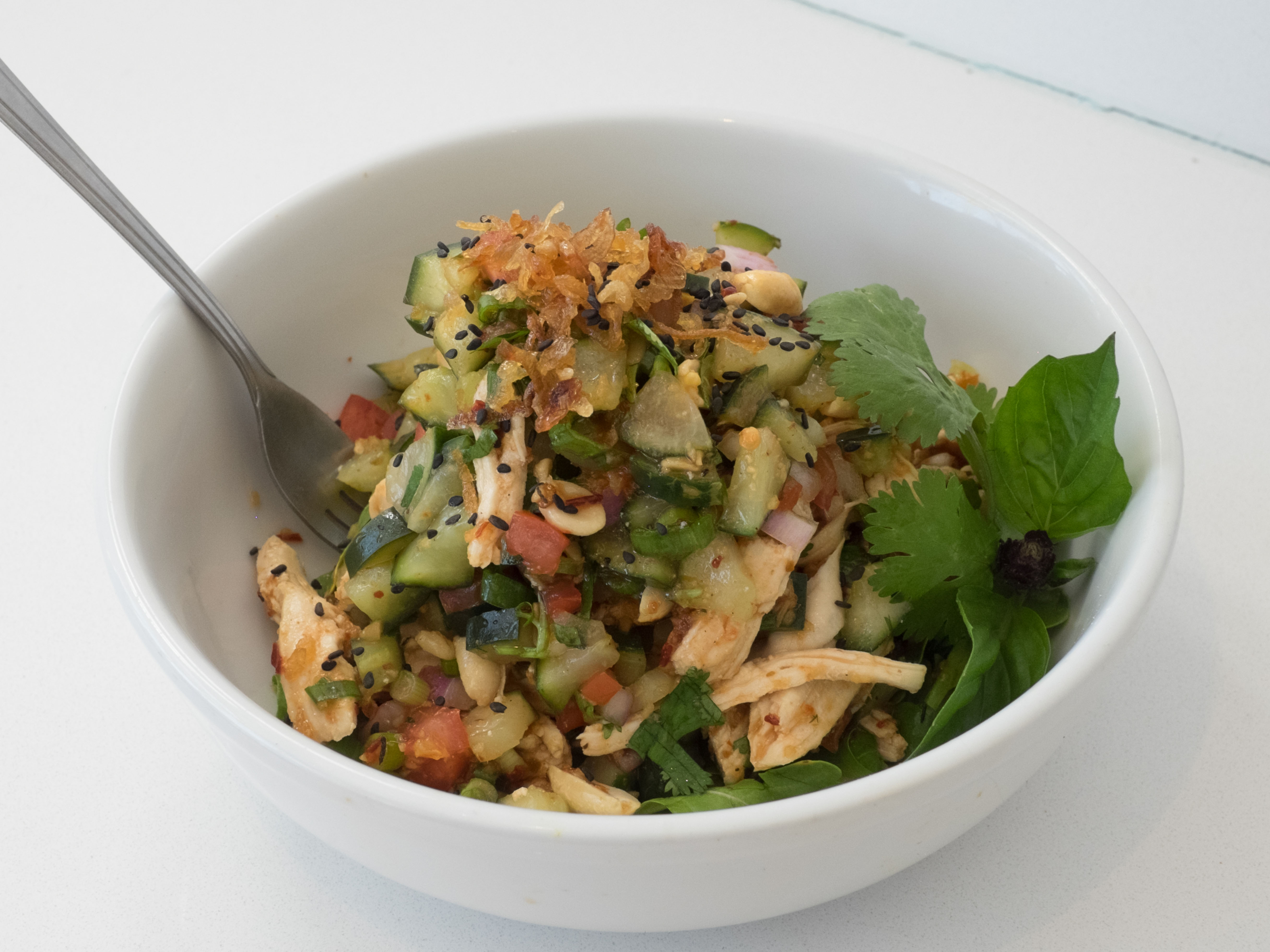Order Spicy Thai Chicken Salad food online from Moxie Eatery store, Denver on bringmethat.com