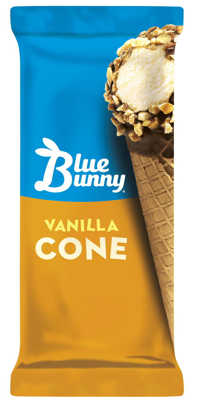 Order Blue Bunny Vanilla Cone  food online from Huck store, Fairview Heights on bringmethat.com