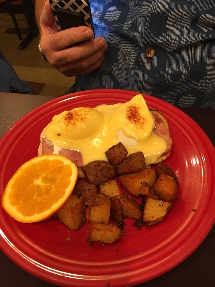 Order EGGS BENEDICT food online from Pat's Cafe store, San Francisco on bringmethat.com