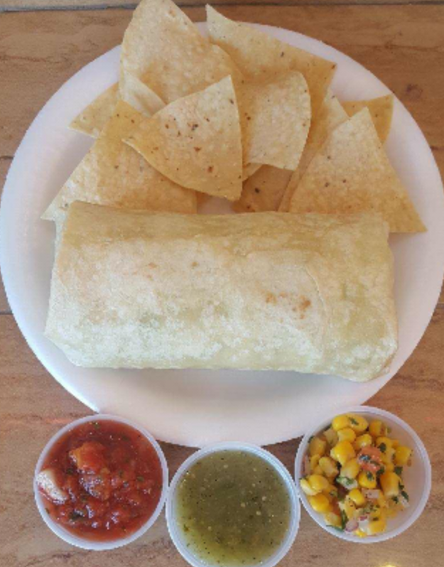 Order 2. Meat, Beans, Lettuce and Guacamole Burrito food online from Burrito Factory store, Granada Hills on bringmethat.com