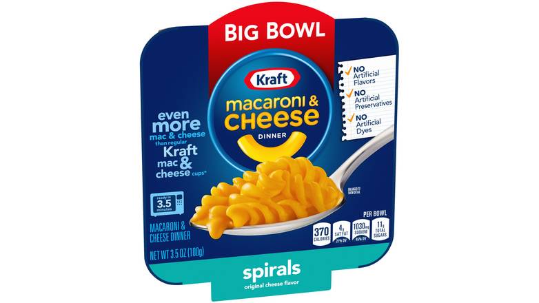 Order Kraft Spirals Original Macaroni And Cheese food online from Aldan Sunoco store, Aldan on bringmethat.com