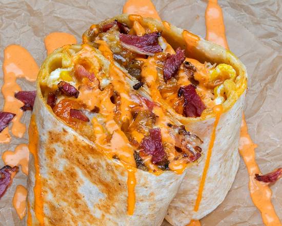 Order Pastrami Burrito food online from Bad-Ass Breakfast Burritos store, Chicago on bringmethat.com