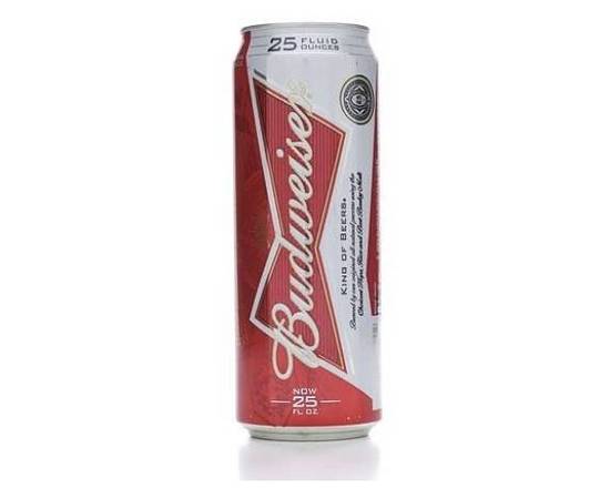 Order Budweiser, 24oz canned beer (5.0% ABV) food online from Loma Mini Market store, Long Beach on bringmethat.com