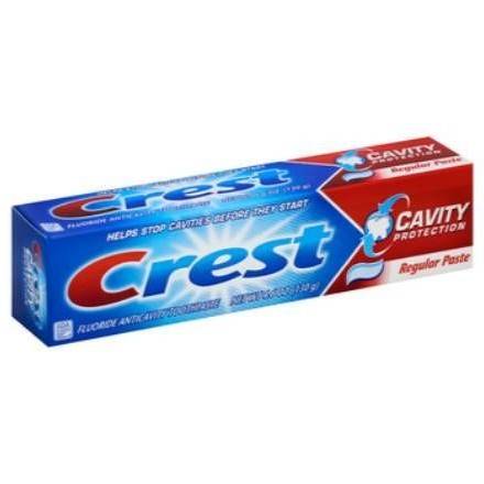 Order Crest Cavity Protection Gel Toothpaste Regular (4.2 oz) food online from Light Speed Market store, Marietta on bringmethat.com