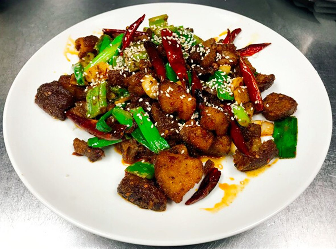 Order D19. Hot and Spicy Pork Feet香辣肘子 food online from Gourmet China House store, Boston on bringmethat.com