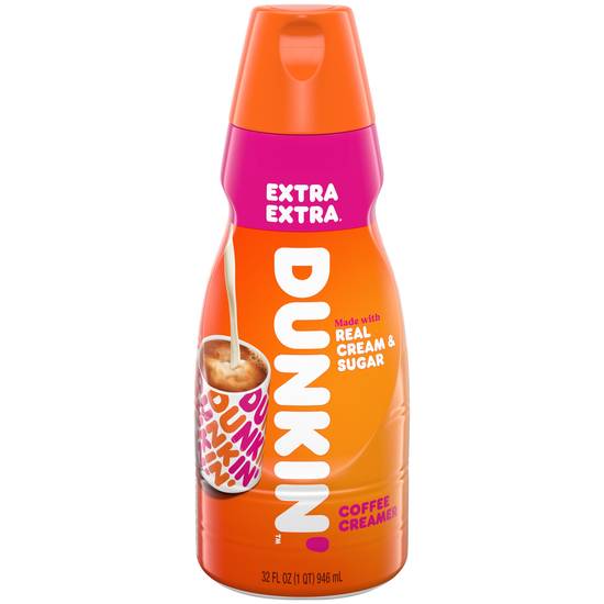 Order Dunkin' Extra Extra Coffee Creamer, 32 OZ food online from CVS store, ORANGEBURG on bringmethat.com