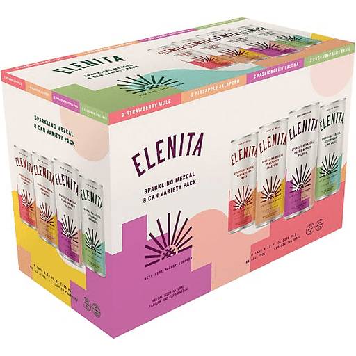 Order Elenita Sparkling Mezcal Variety Pack (8PKC 12 OZ) 138269 food online from Bevmo! store, Redwood City on bringmethat.com