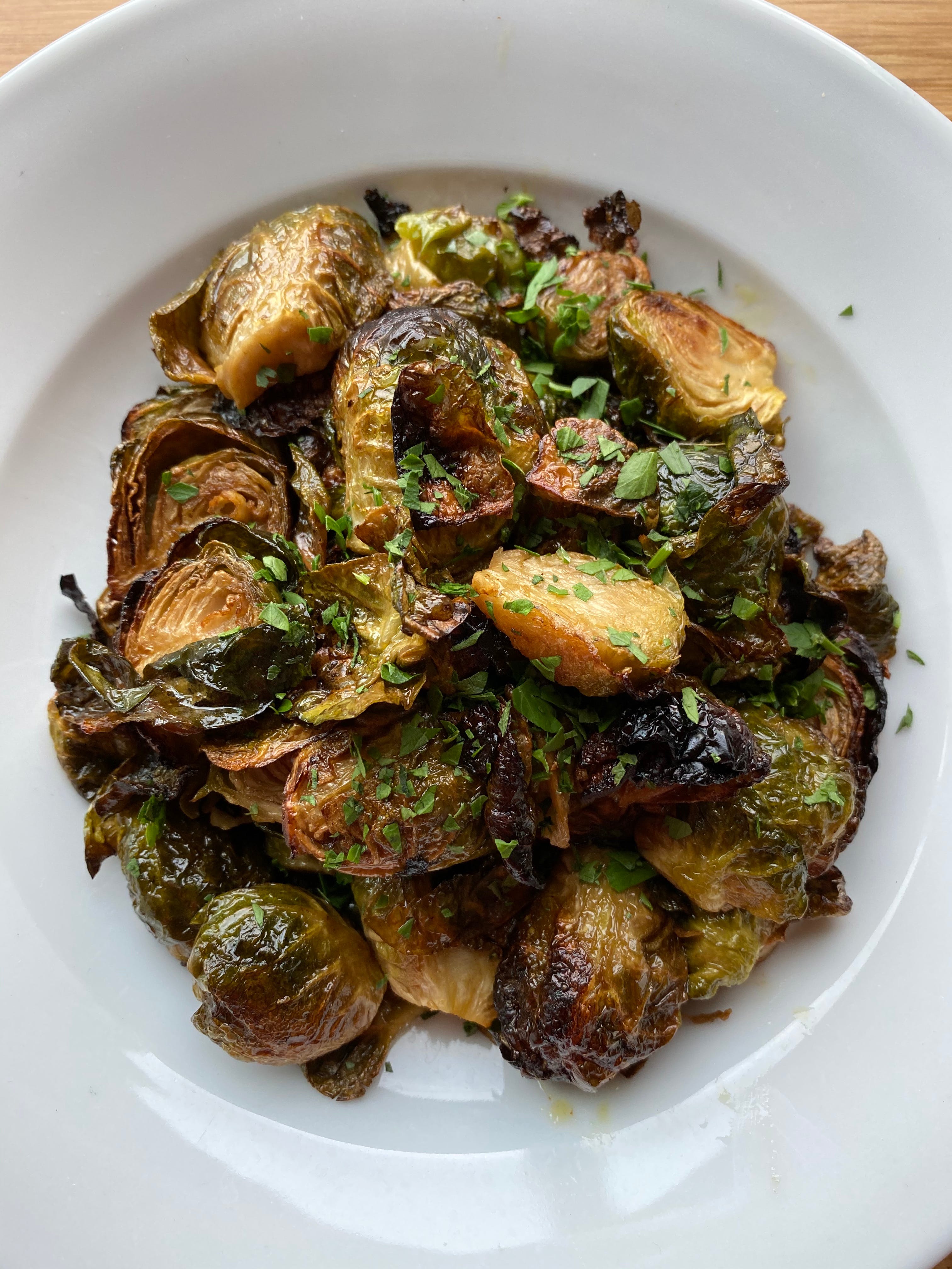 Order Brussels Sprouts - Side food online from Lucco Cucina & Bar store, Florham Park on bringmethat.com