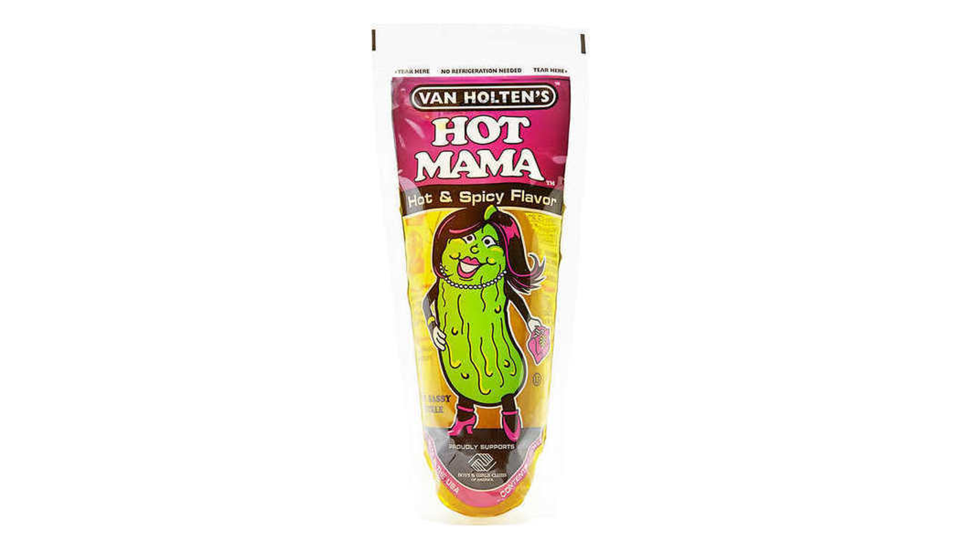 Order Van Holten's Pickles Hot Mama 13.2oz Container food online from P & B Liquor & Fine Wine store, Long Beach on bringmethat.com