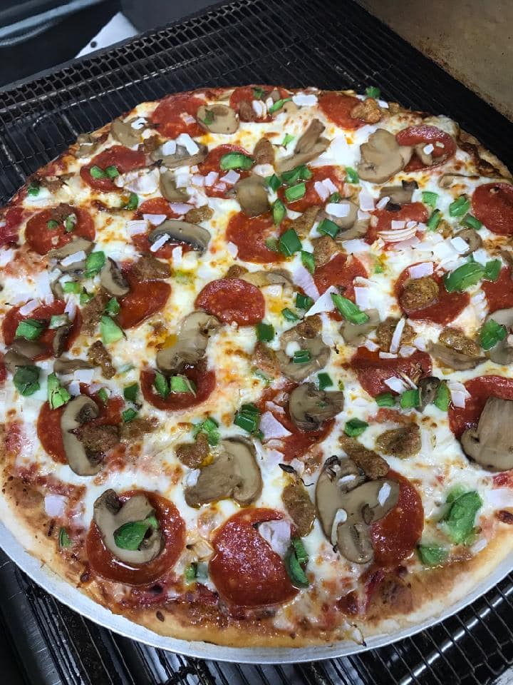Order The Meatster Specialty Pizza food online from Stromboli Paradise store, Mechanicsburg on bringmethat.com