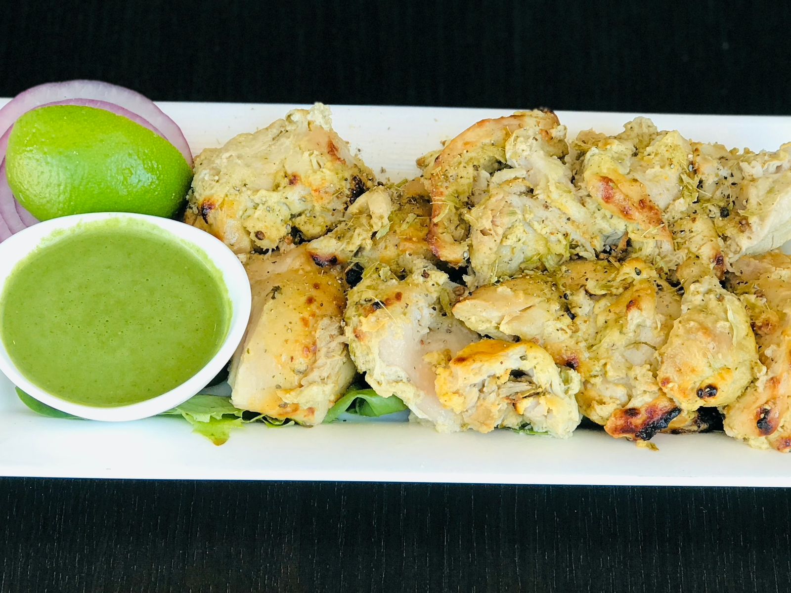 Order Malai Chicken Kebab food online from Mirchi Indian Kitchen store, Foster City on bringmethat.com