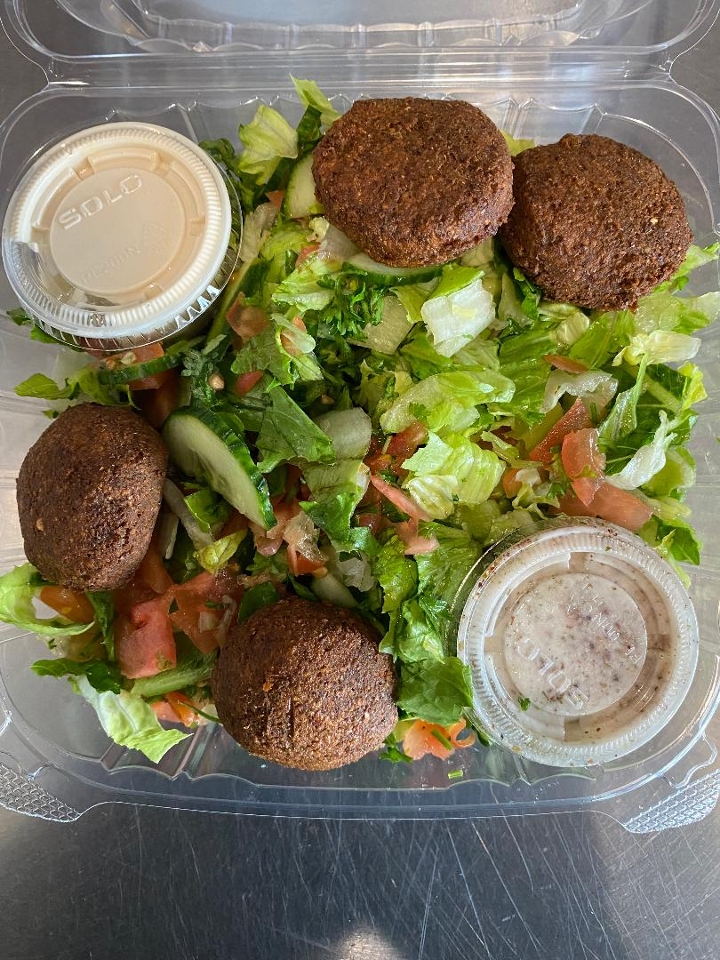 Order Falafel Salad food online from La Fresh Mediterranean Grill store, Plymouth on bringmethat.com