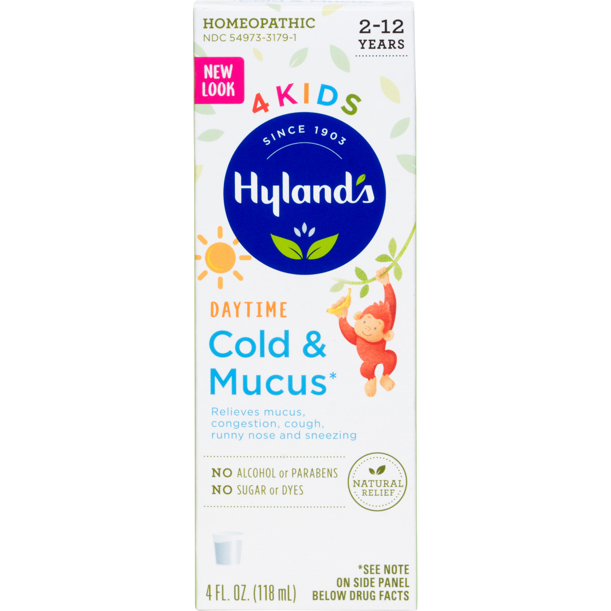 Order Hyland's 4Kids Cold & Mucus Daytime Syrup - 4 fl oz food online from Bartell store, Edmonds on bringmethat.com