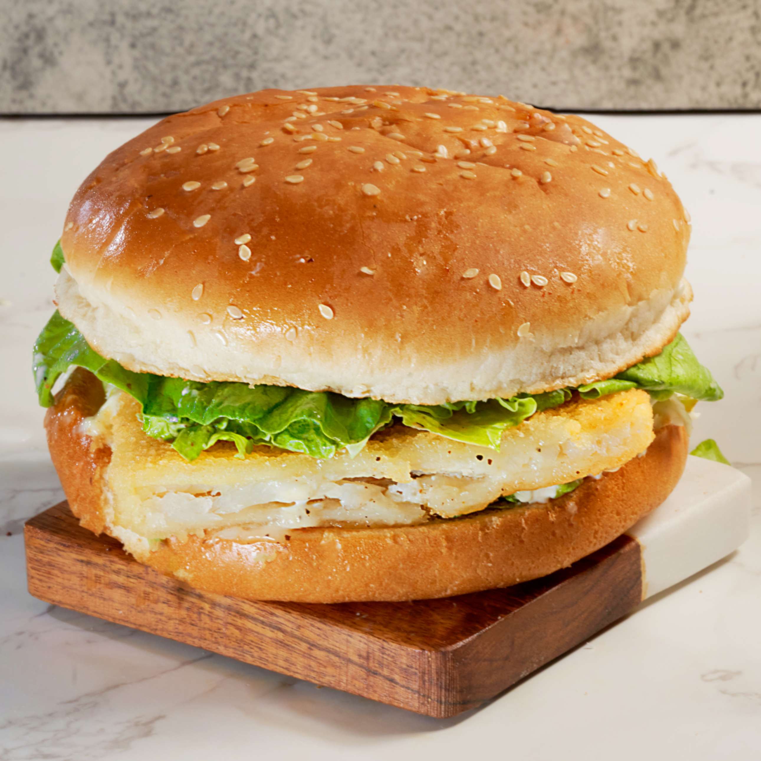 Order Cod Burger 鳕鱼堡 food online from 98k Hamburger store, Pittsburgh on bringmethat.com