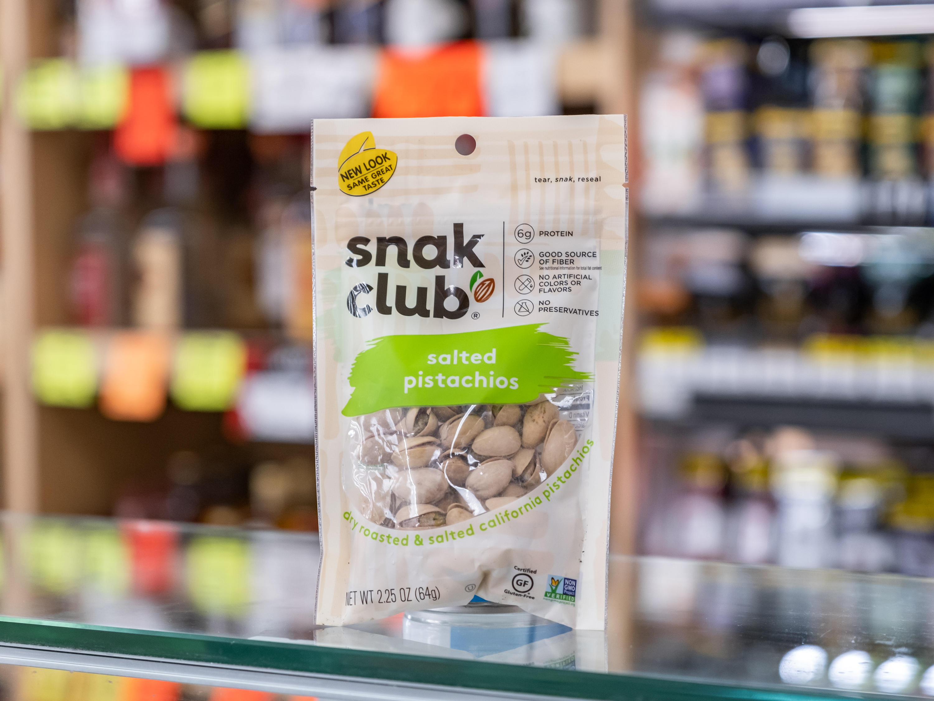 Order Snak Club Salted Pistachios food online from Circle S Food Store store, Orange on bringmethat.com