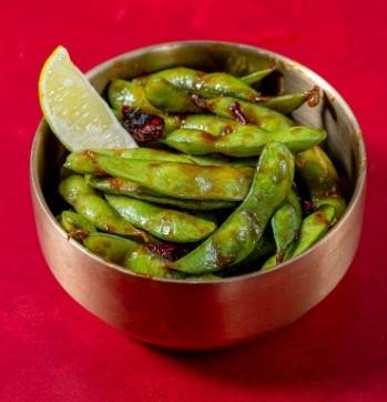 Order Edamame - Spicy Garlic ~ New! food online from Chin Chin store, West Hollywood on bringmethat.com