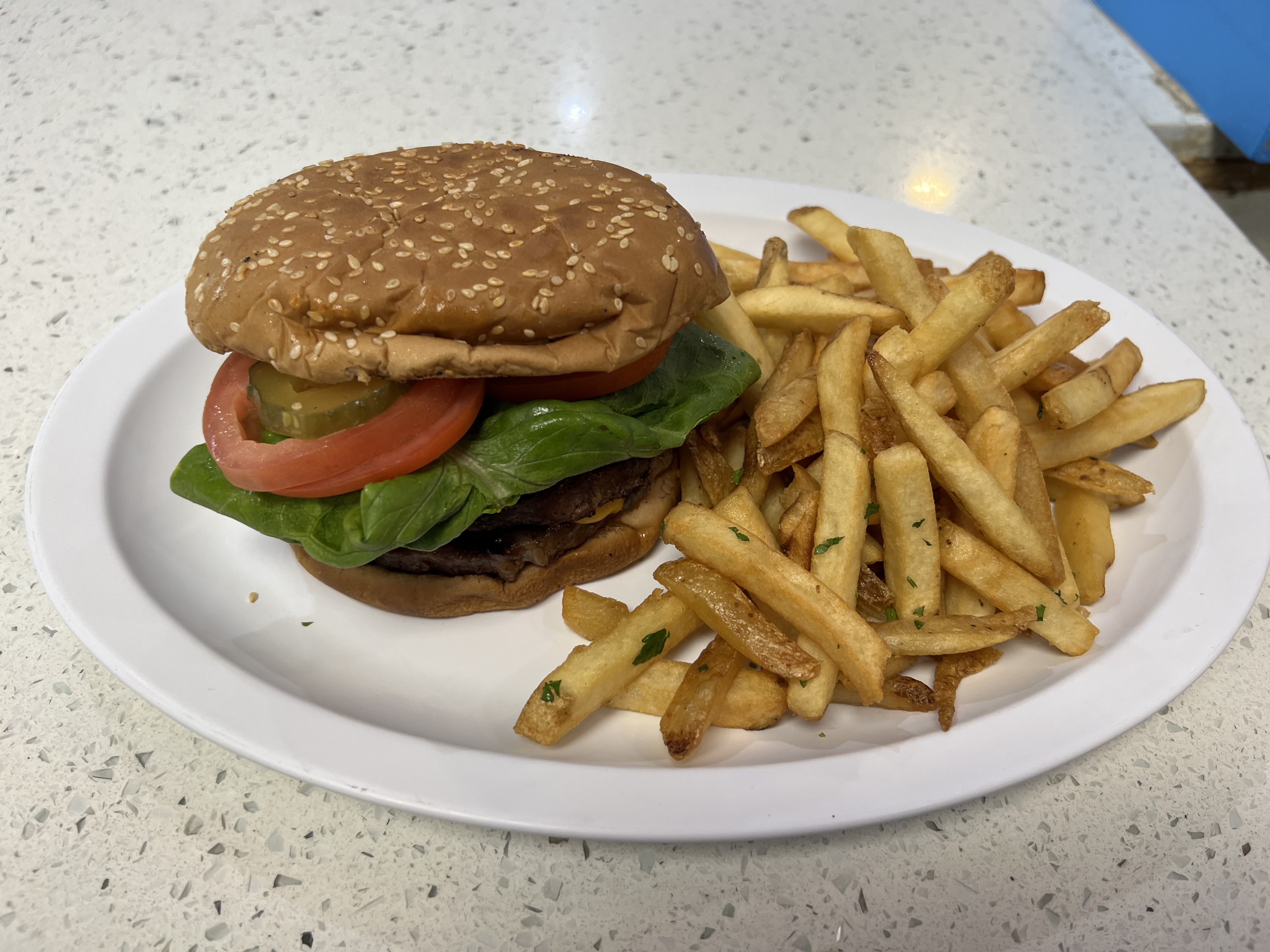 Order Double Hamburger  food online from Mikonos Grill store, Milpitas on bringmethat.com