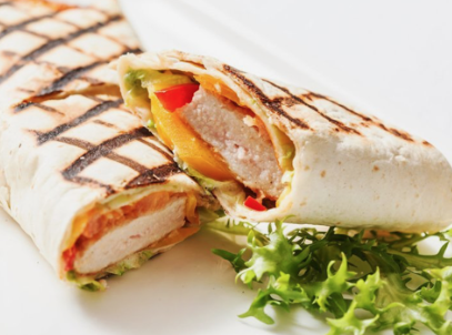Order Sea Bass Wrap  food online from Chez Beesen store, San Francisco on bringmethat.com