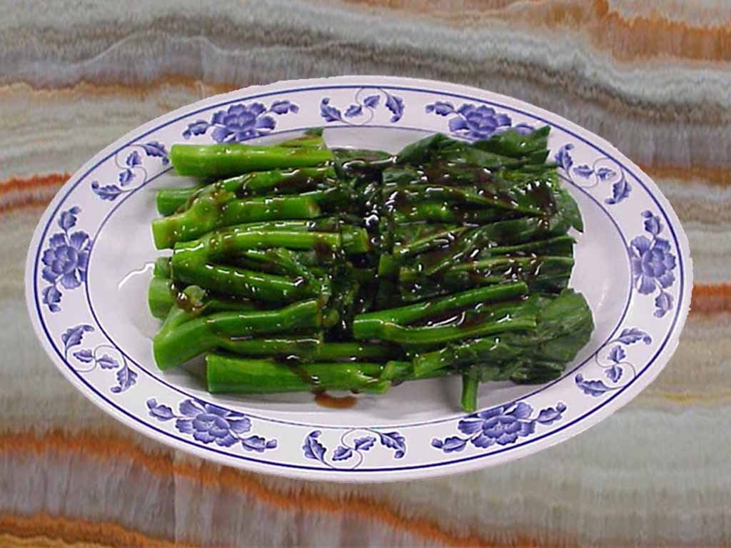 Order 701. Steamed Chinese Broccoli in Oyster Sauce food online from San Sun store, San Francisco on bringmethat.com