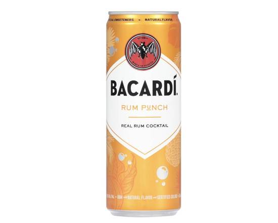 Order Bacardi Cocktail Rum Punch, 4pk 12oz cans  food online from Cold Spring Liquor store, Liberty Hill on bringmethat.com